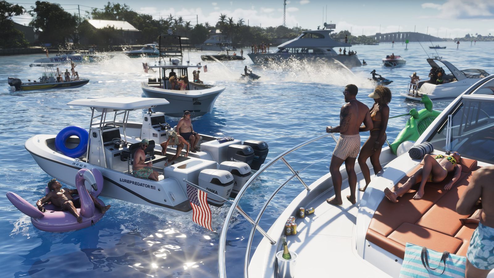 Boat party in the Leonida Keys